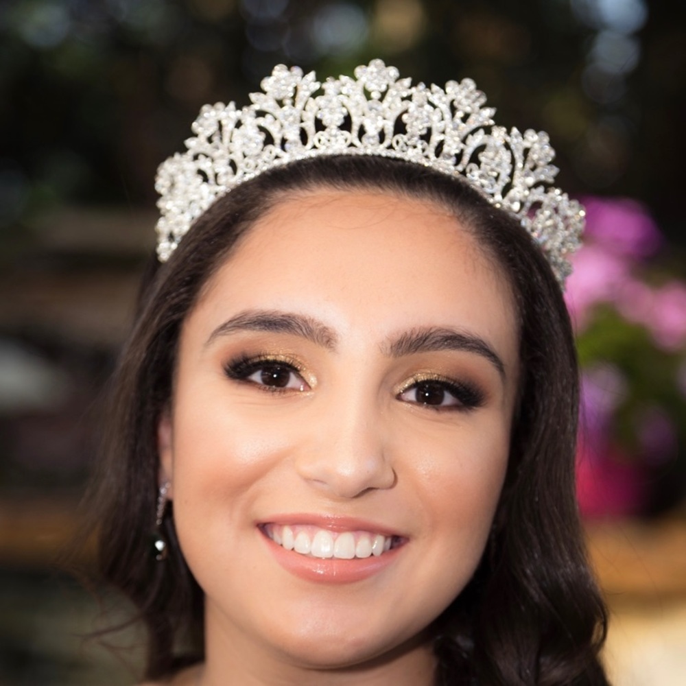 Beautiful tiara for formal wedding or quincenera